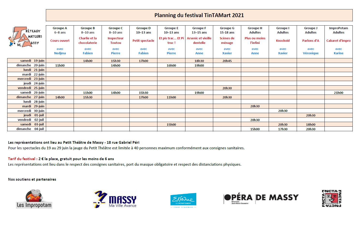 Image programme TinTAMart 2021
